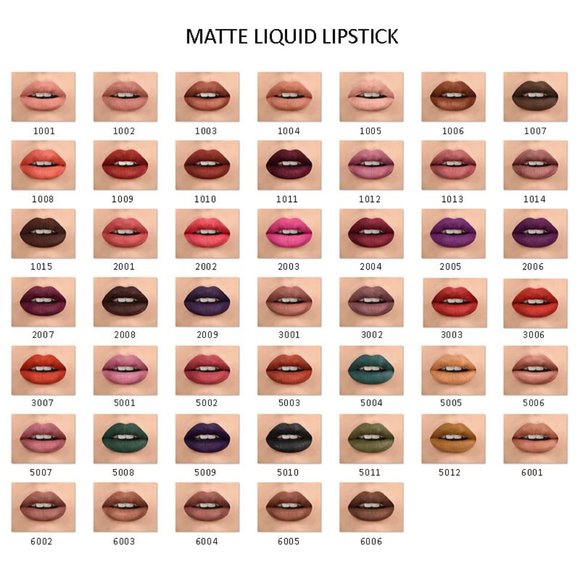 MIING COSMETICS - liquid matte long-wear lipstick - New Color Map - Picture 2 of 5